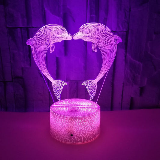 Dolphin Light 3D Light Illusion Light