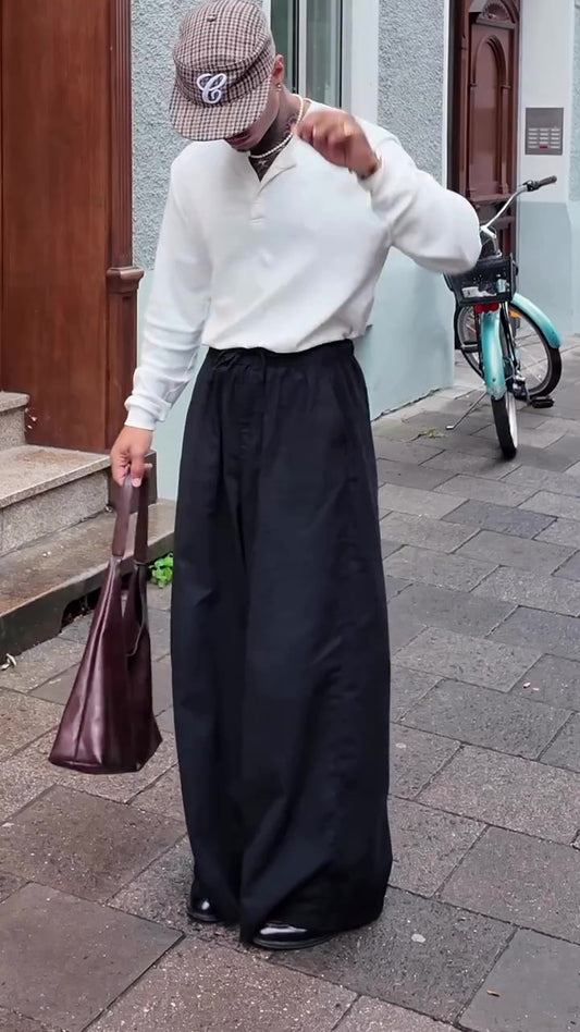 Henley Neck Long Sleeve Top