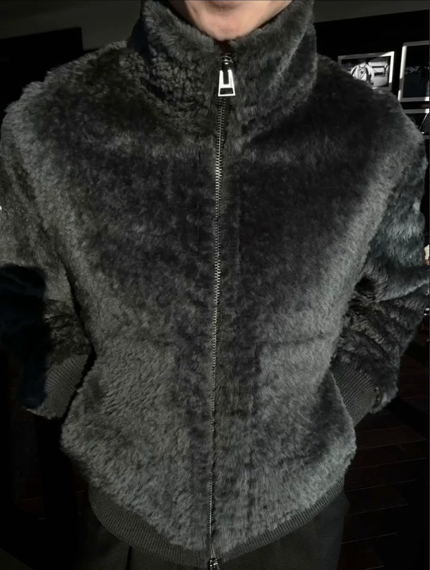Plush Zipper Jacket