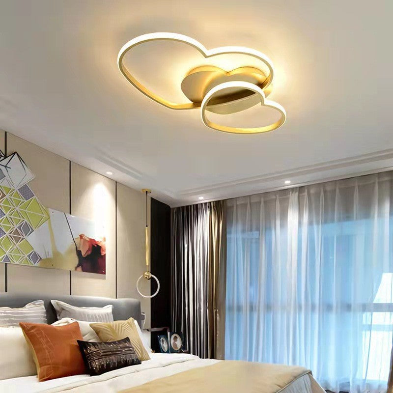 Double Heart LED Ceiling Light