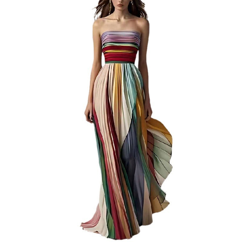 Backless Swing Maxi Dress