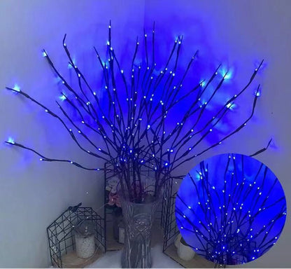 LED Lantern Simulation Branch Decoration