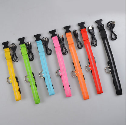 Pet Dog Luminous Collar Night Safety Flashing
