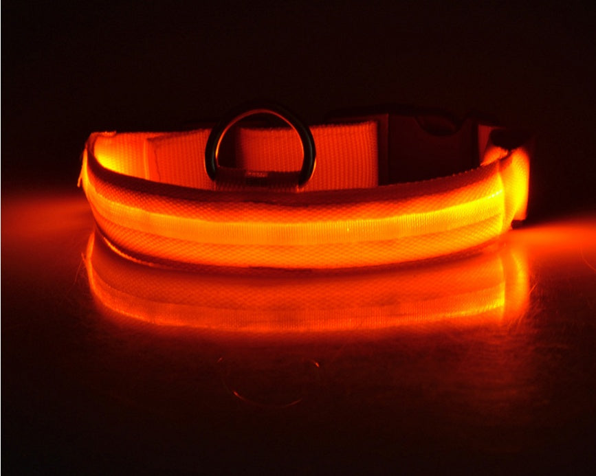 Pet Dog Luminous Collar Night Safety Flashing