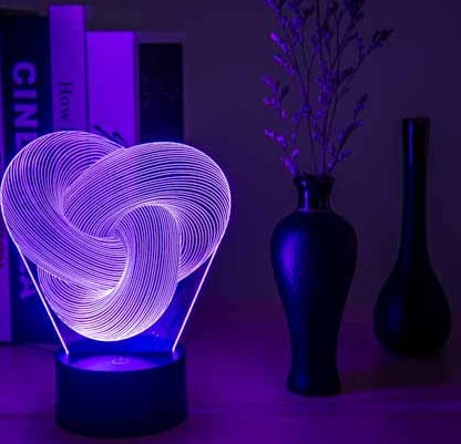 Abstract LED 3D Night Light