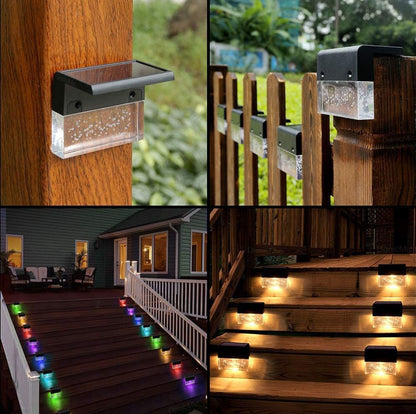 Solar Light Step Fence Light