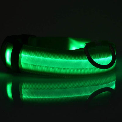 Pet Dog Luminous Collar Night Safety Flashing