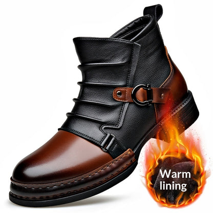 Retro Fleece-Lined Thermal Boots