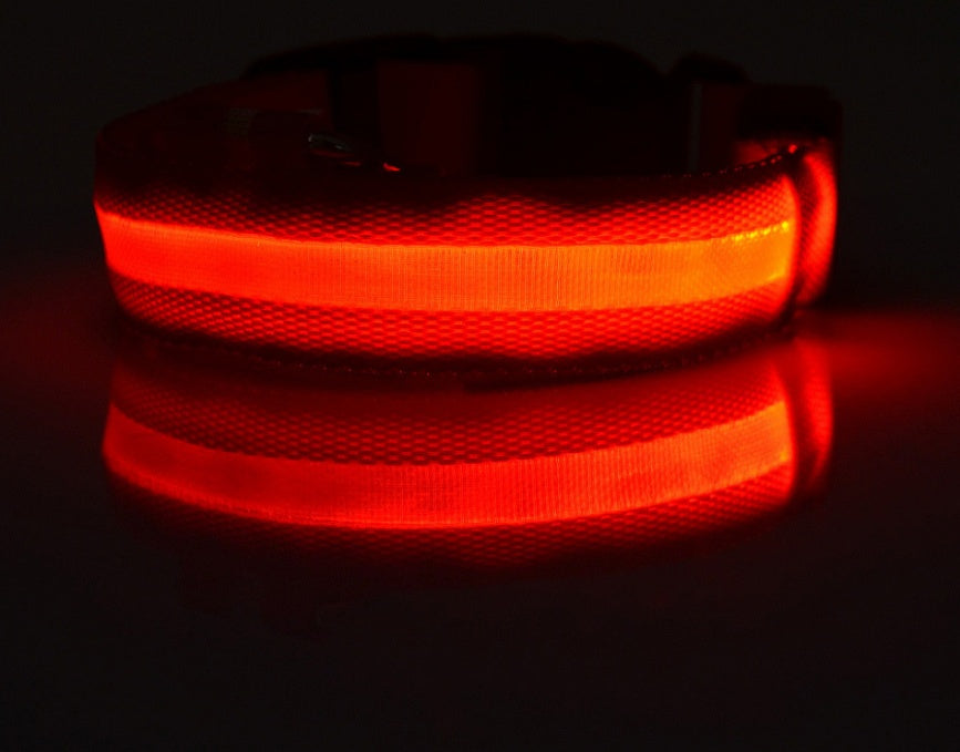 Pet Dog Luminous Collar Night Safety Flashing