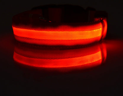 Pet Dog Luminous Collar Night Safety Flashing