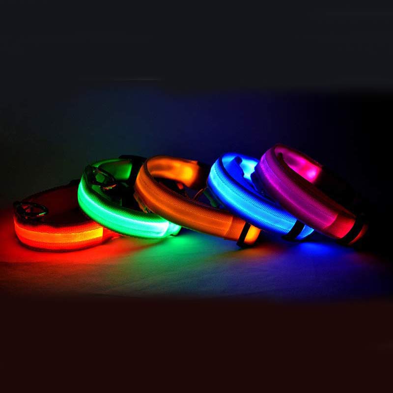 Pet Dog Luminous Collar Night Safety Flashing
