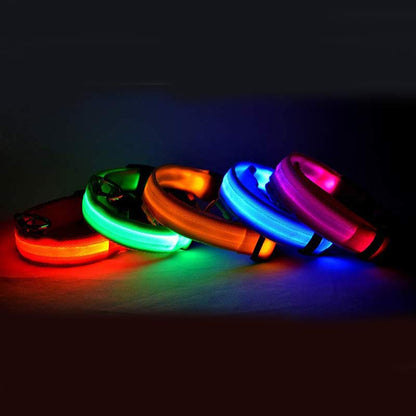 Pet Dog Luminous Collar Night Safety Flashing