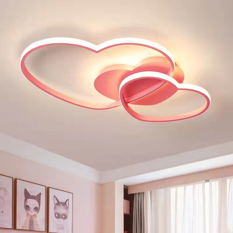 Double Heart LED Ceiling Light