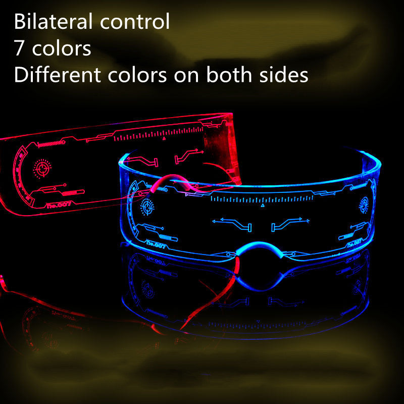 LED Luminous Glasses  Futuristic Style