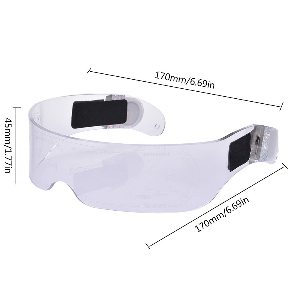 LED Luminous Glasses  Futuristic Style