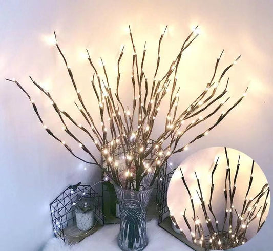 LED Lantern Simulation Branch Decoration