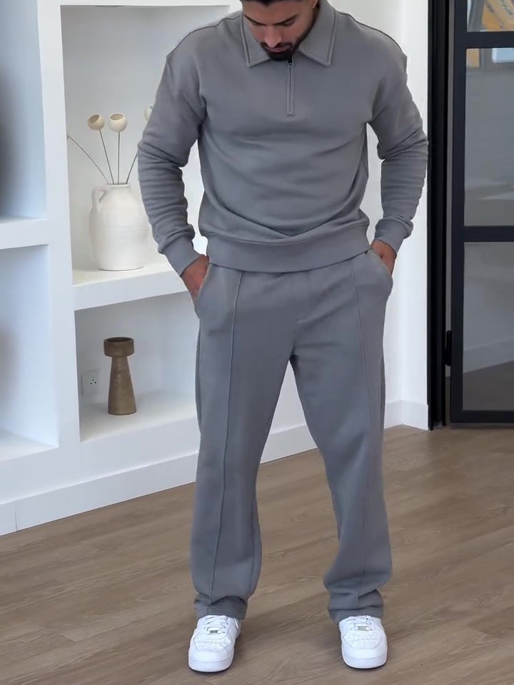 Sweatshirt Slim Fit Flare Pants Set