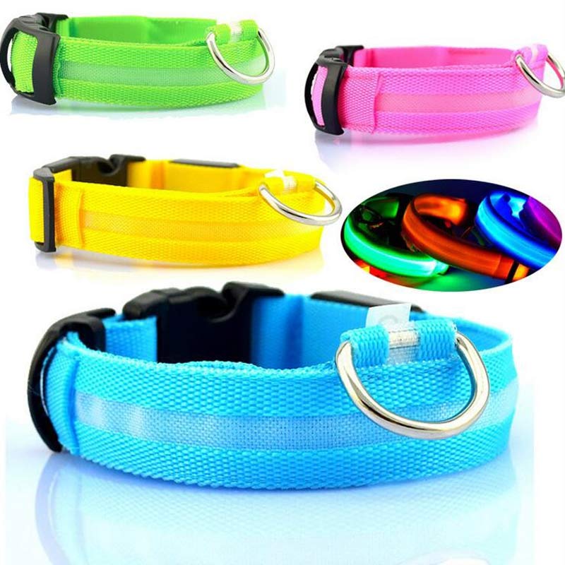 Pet Dog Luminous Collar Night Safety Flashing
