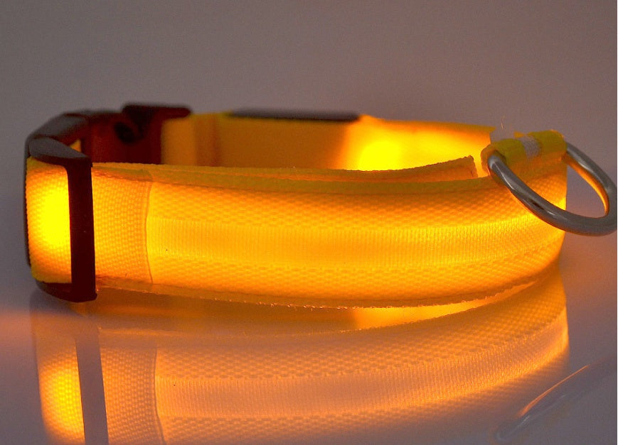 Pet Dog Luminous Collar Night Safety Flashing