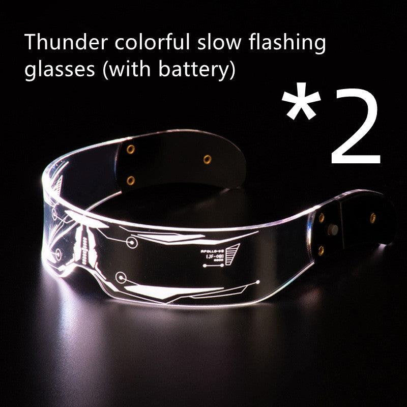 LED Luminous Glasses  Futuristic Style