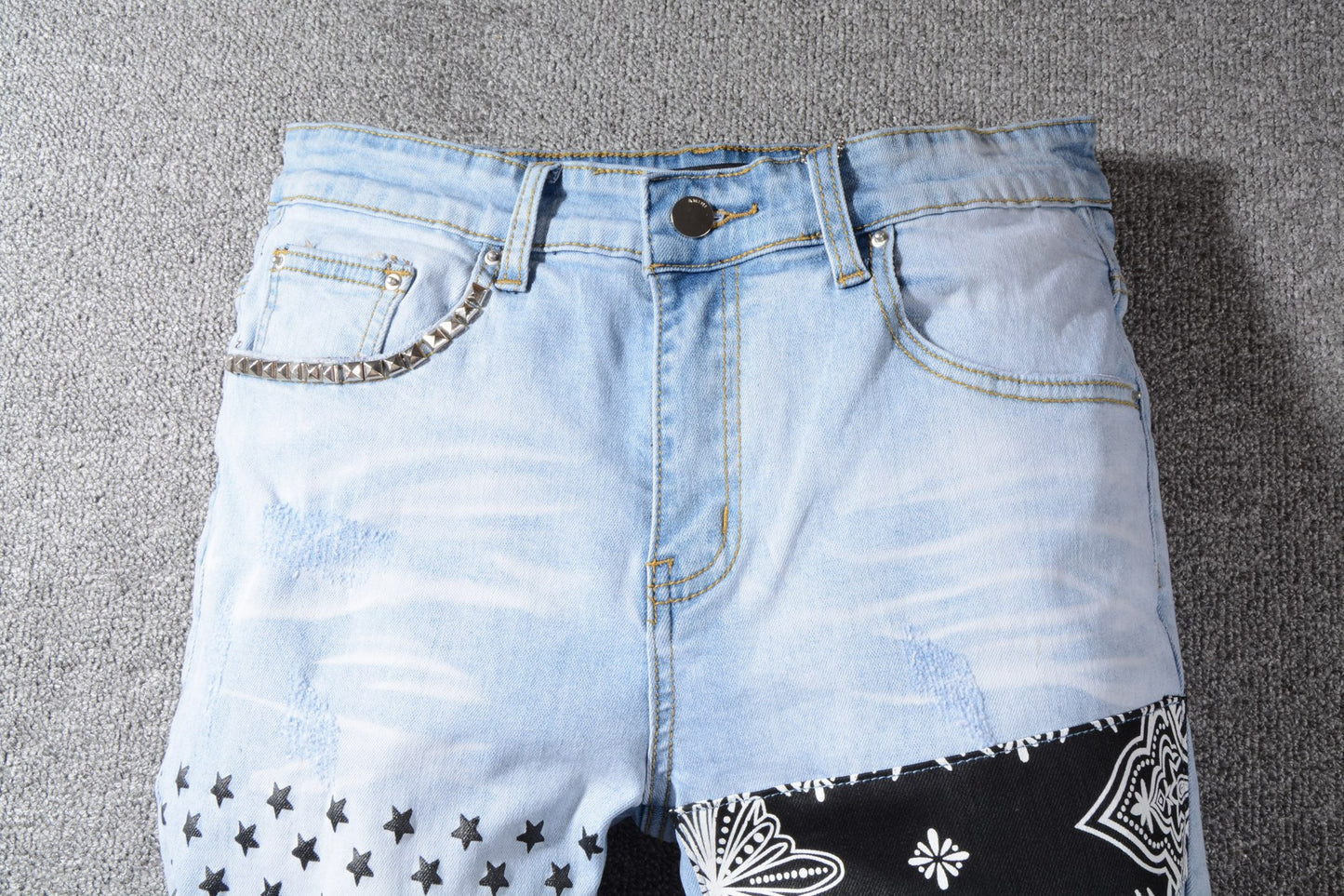 Patch Ripped Jeans