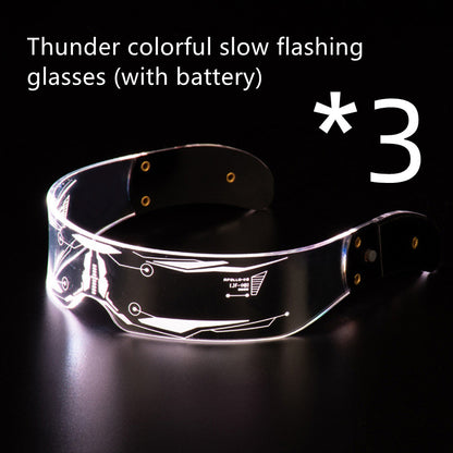 LED Luminous Glasses  Futuristic Style