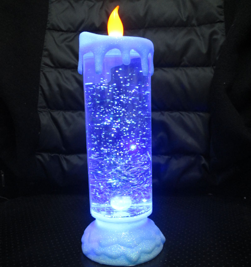 Colorful LED water turn candle light