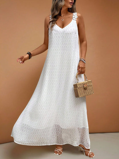 Hollow-Out Suspender Dress