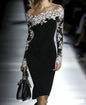 Elegantes figurbetontes Spitzenkleid