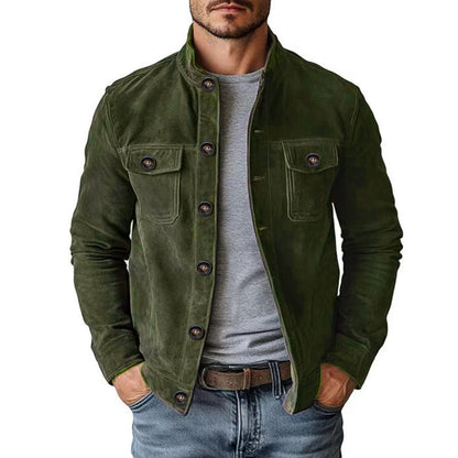 Faux Jacket Suede Tops