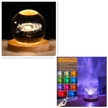 Projection Crystal Table Lamp