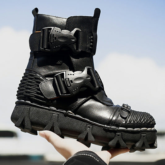 Steampunk Leather Boots