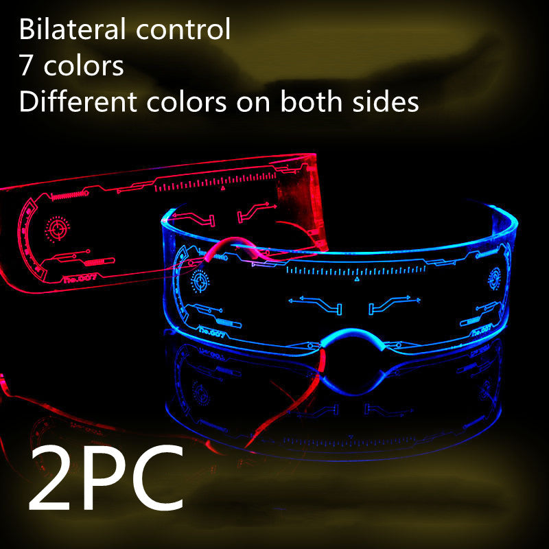 LED Luminous Glasses  Futuristic Style