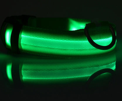 Pet Dog Luminous Collar Night Safety Flashing