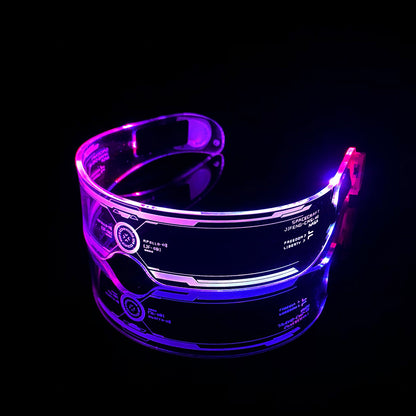 LED Luminous Glasses  Futuristic Style