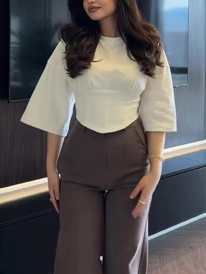 Short Sleeve Cropped Top