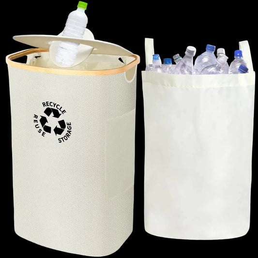 Recycling Container With Lid Deposit Bottle Storage