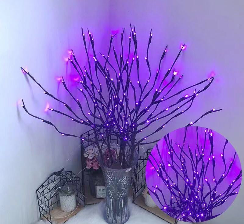 LED Lantern Simulation Branch Decoration