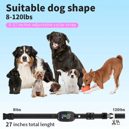 Collier anti-aboiement automatique intelligent pour chien