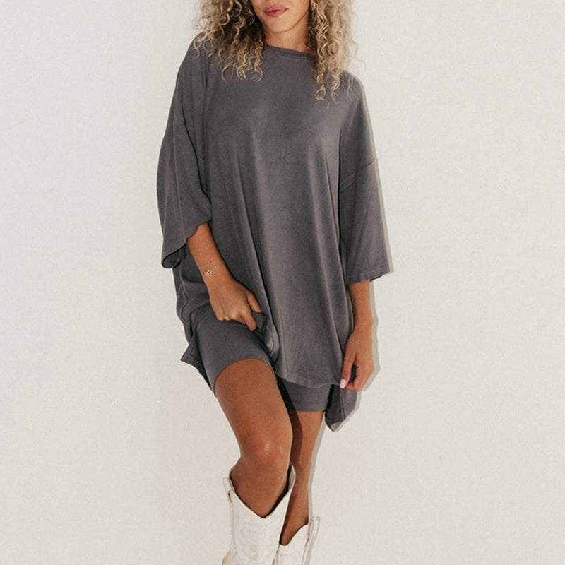 Chemise à manches courtes et pantalon slim moulant