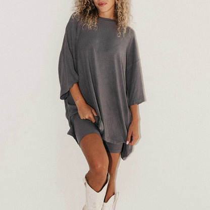 Chemise à manches courtes et pantalon slim moulant