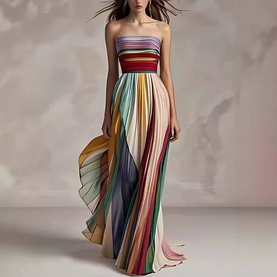 Backless Swing Maxi Dress