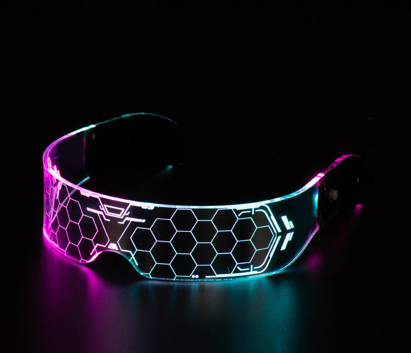 LED Luminous Glasses  Futuristic Style