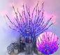 LED Lantern Simulation Branch Decoration