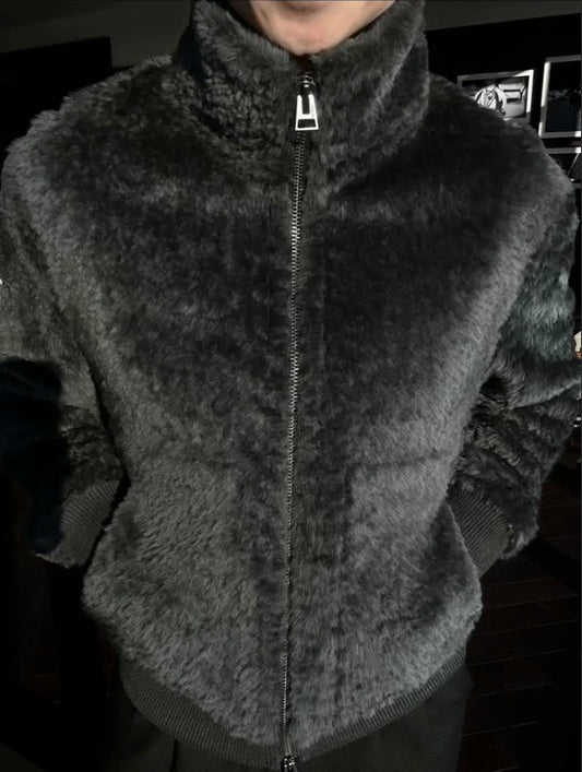 Plush Zipper Jacket