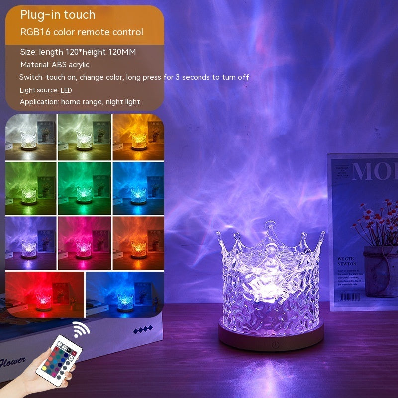 Projection Crystal Table Lamp