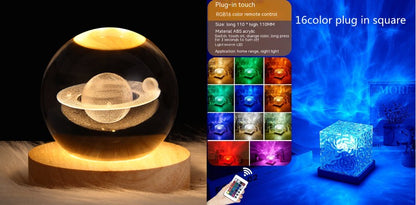 Projection Crystal Table Lamp
