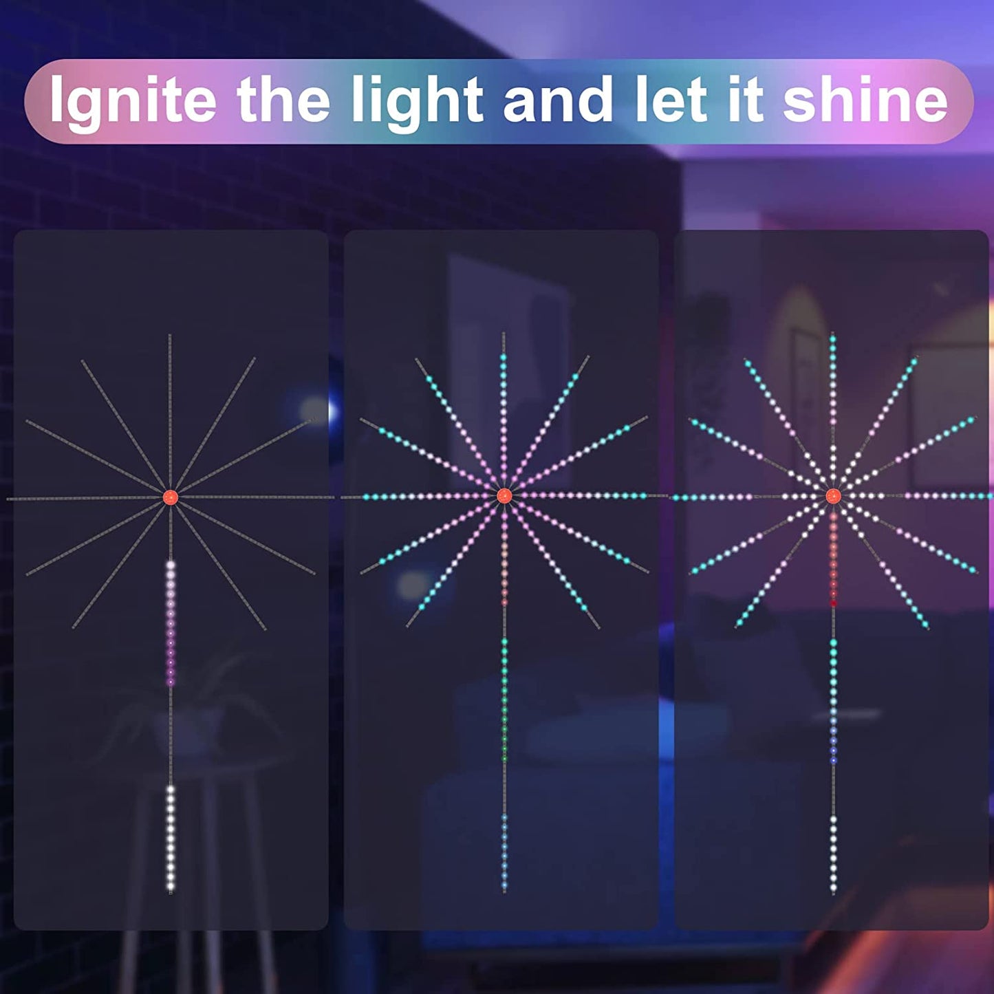 Firework Lights LED Strip Music Sync