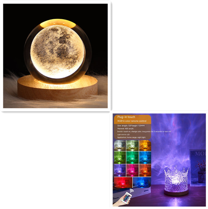 Projection Crystal Table Lamp