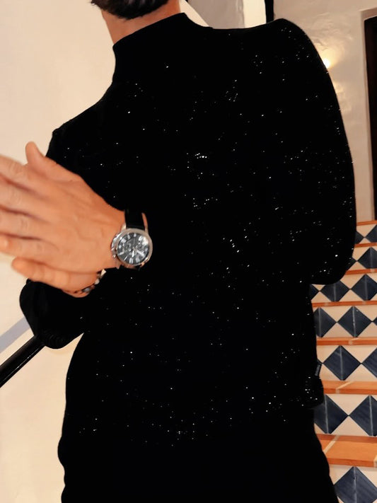 Sequined Long Sleeve Top